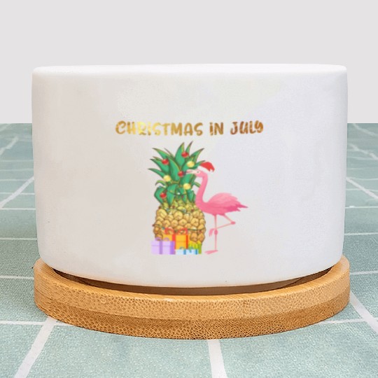Christmas In July Pineapple Xmas Tree Lights Plant Pots