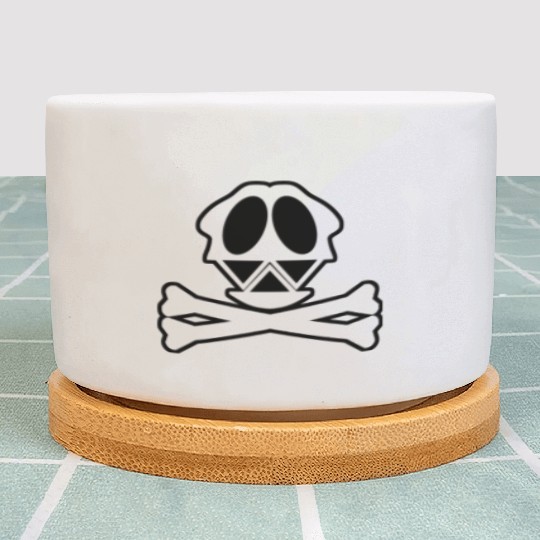 Silly Crossbones Plant Pots