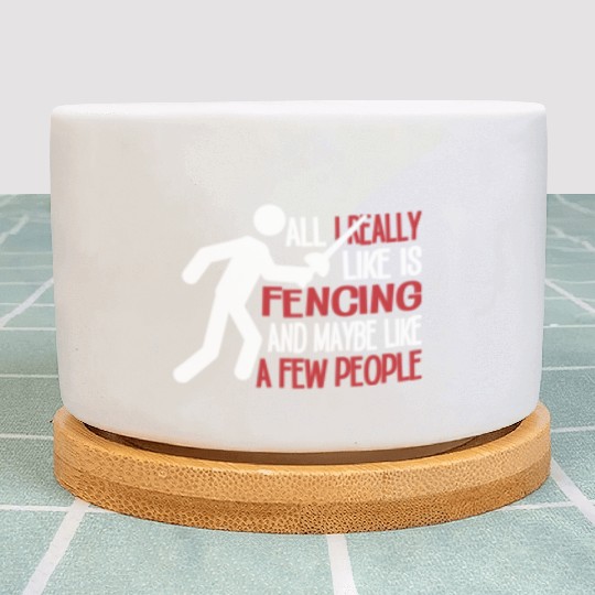 Really Like Fencing And A Few People Plant Pots