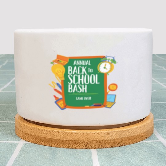 Game Over Back To School Plant Pots