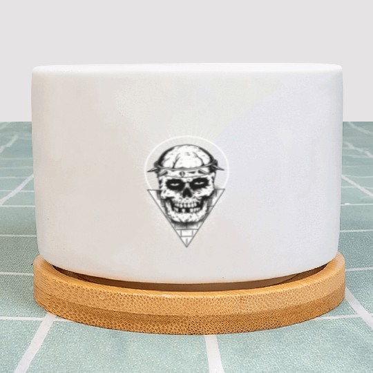 Bull Skull Plant Pots