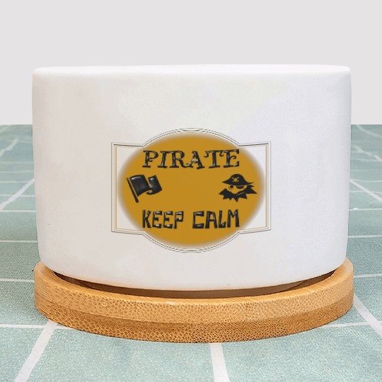 Pirate keep calm Plant Pots