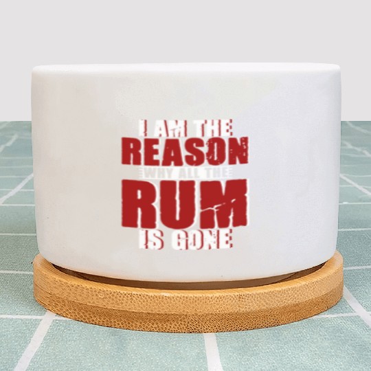 I Am The Reason Why All The Rum Is Gone 4 Plant Pots