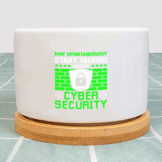 Cyber Security Funny Ethical Hacking Plant Pots