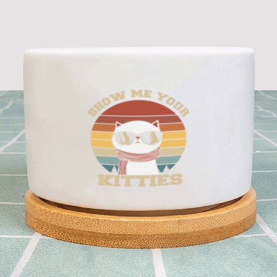 Show me your Kitties Cat Lover Plant Pots