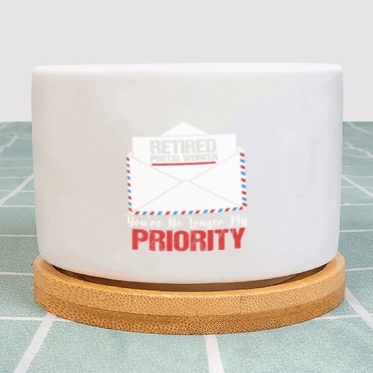 Funny Retirement Retired Postal Worker Plant Pots