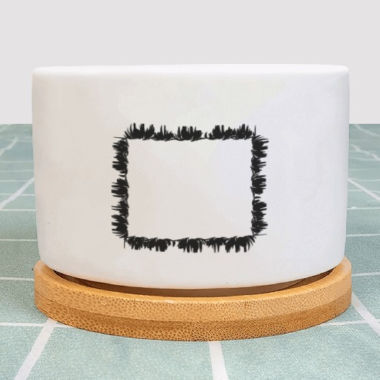 square frame grass Plant Pots