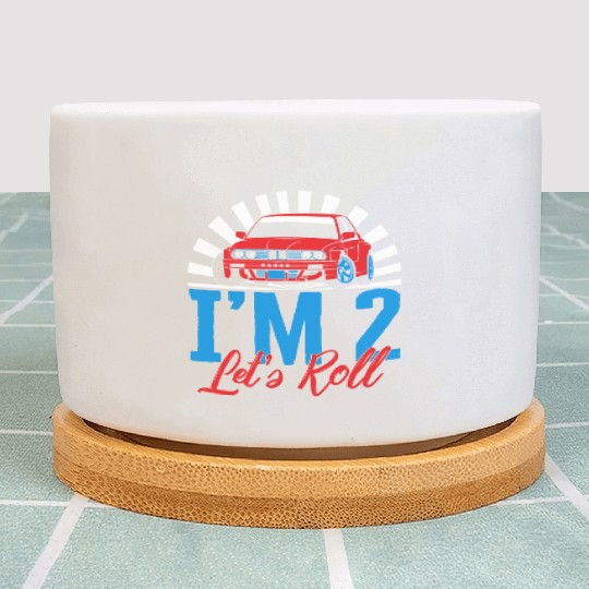 I'm Two Let's Roll Plant Pots, Future Race Driver Plant Pots,