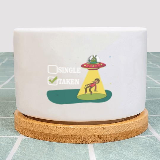 Abduct Horror Green Plant Pots