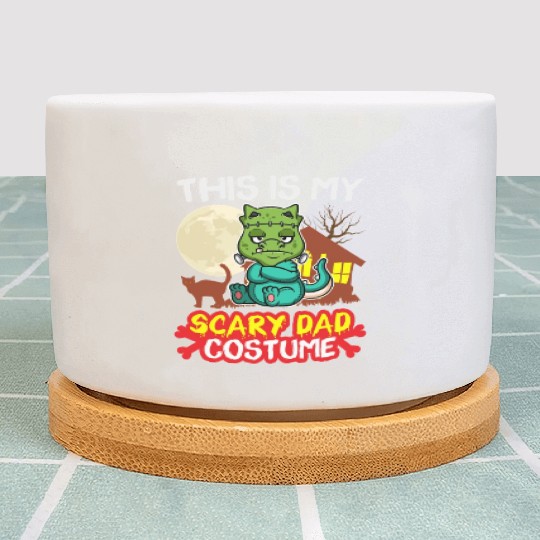 This Is My Scary Dad Costume Funny Halloween Plant Pots