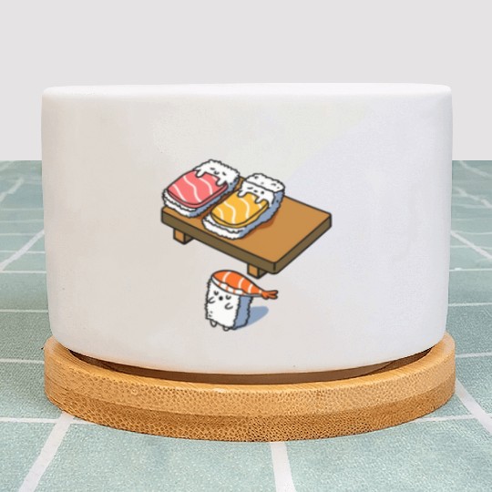 Sleep Walking Sushi For Sushi Lover Plant Pots