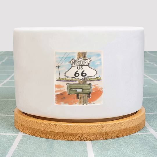 Missouri Route 66 Sign Plant Pots