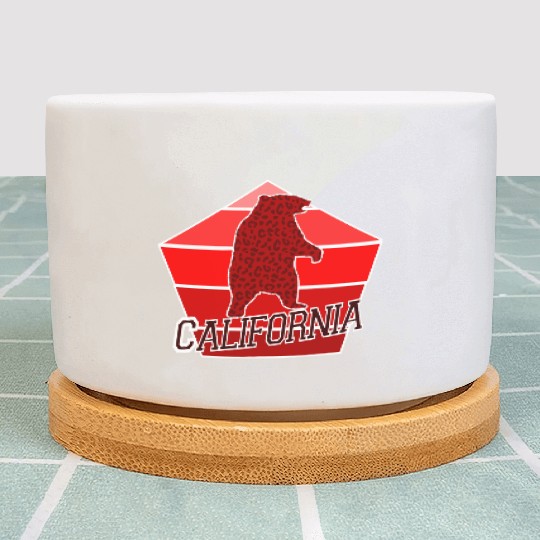 California Bear Flag Plant Pots