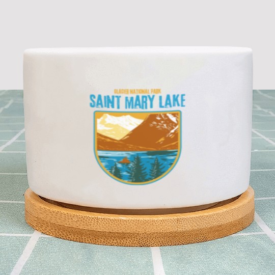 Saint Mary Lake Glacier National Park Plant Pots