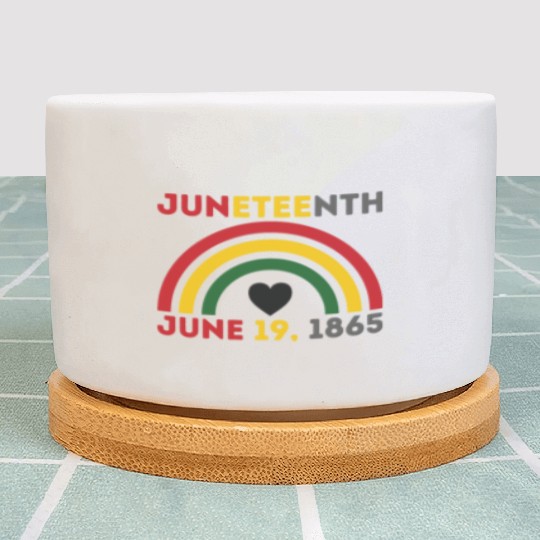 JUNETEENTH June 19th Black African American Day Plant Pots