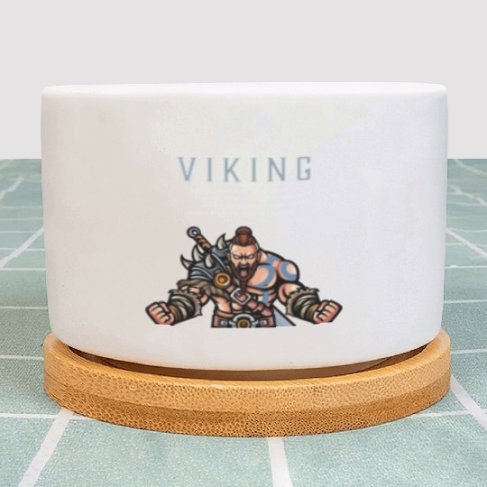 Viking Warrior Valhalla Awaits Me 2 Plant Pots