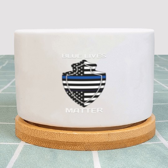 Police Blue Lives Matter Plant Pots