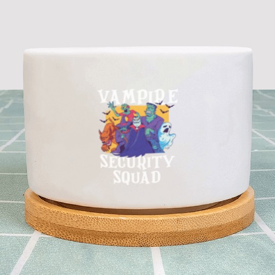 Vampire Security Squad Funny Easy Halloween Costum Plant Pots