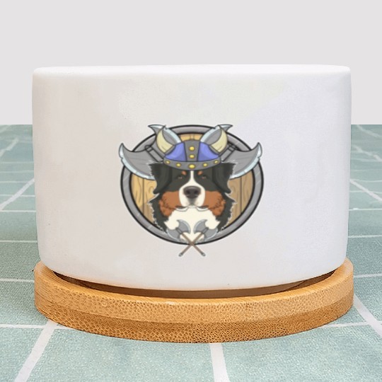Bernese Mountain Dog I Valhalla I Viking Plant Pots