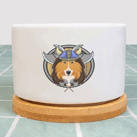 Collie I Valhalla I Viking Plant Pots