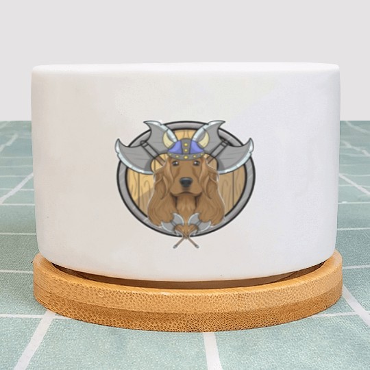 Cocker Spaniel I Valhalla I Viking Plant Pots