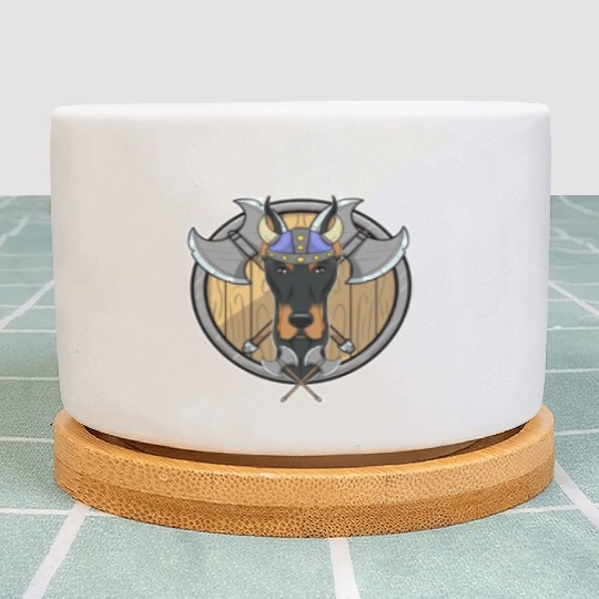 Doberman I Valhalla I Viking Plant Pots