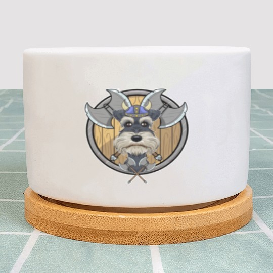 Miniature Schnauzer I Valhalla I Viking Plant Pots