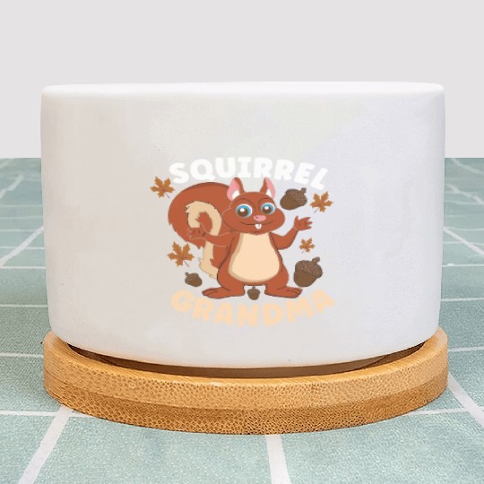 Funny Squirrel Fan Squirrel Lover Chipmunk Addict Plant Pots