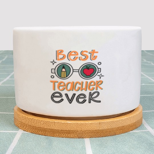 Best Teacher Ever Plant Pots