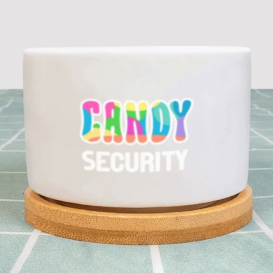 Funny Candy Security Halloween Gifts Plant Pots