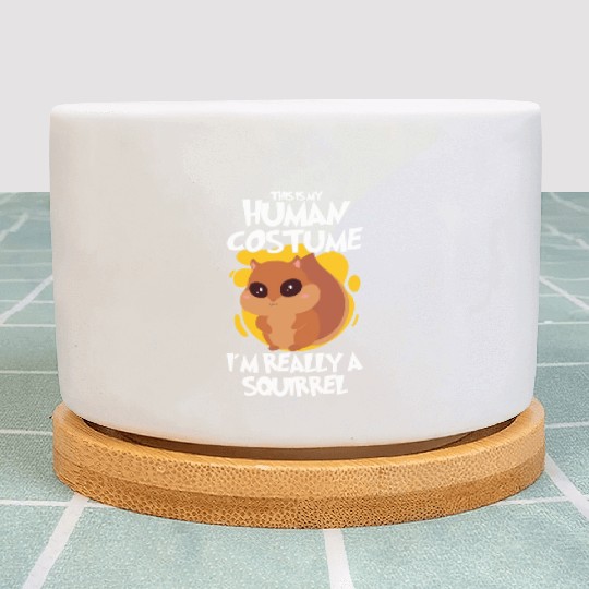 Funny Squirrel Fan Squirrel Lover Chipmunk Addict Plant Pots