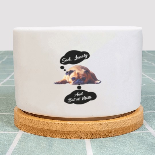 Sad Lonely And Bad At Math, Funny styles, Plant Pots