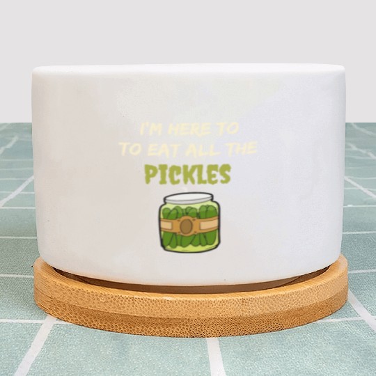 I'm here to eat all the pickles Plant Pots funny pickle