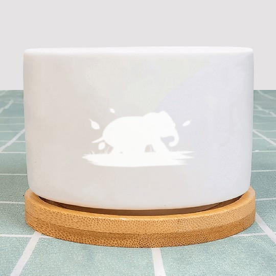 Nature animal elephant icon Plant Pots