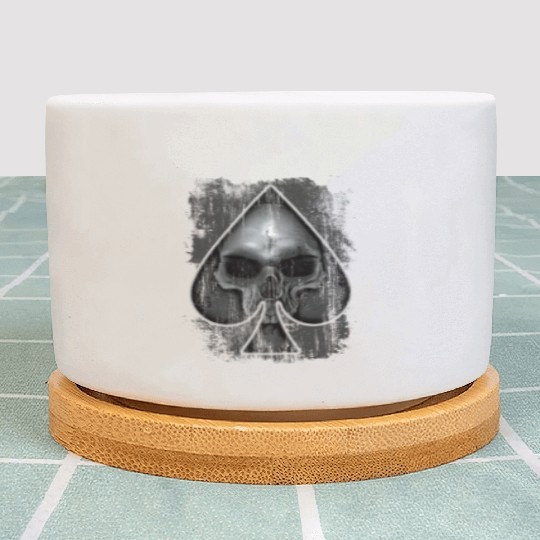 Heavy Metal Punk Poker Skull Plant Pots
