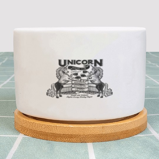 Unicorn Boxing Club Plant Pots