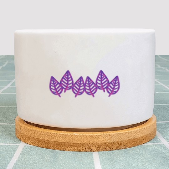 Leaves pattern leaf icon nature purple Plant Pots