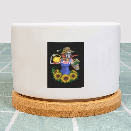 Skeleton Gardening Plants Plant Pots