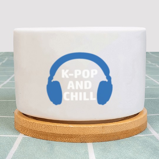 K-pop and Chill Saranghae Korean pop music Plant Pots