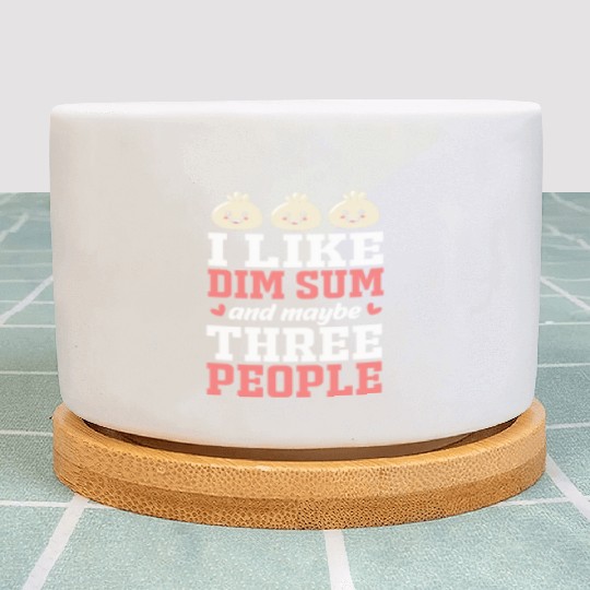 Funny Dim Sum Lover Dumpling Chinese Food Plant Pots