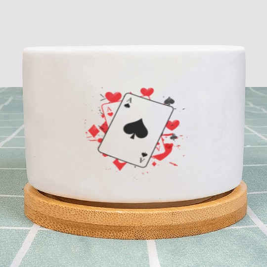 Ace of Spades Playing Card Plant Pots