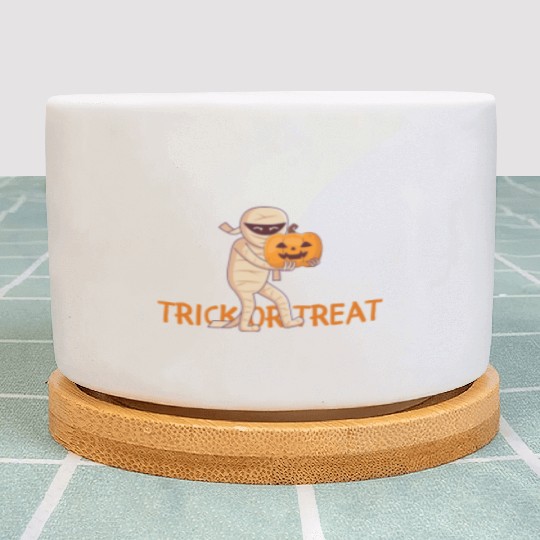 Trick or Treat mummy Plant Pots