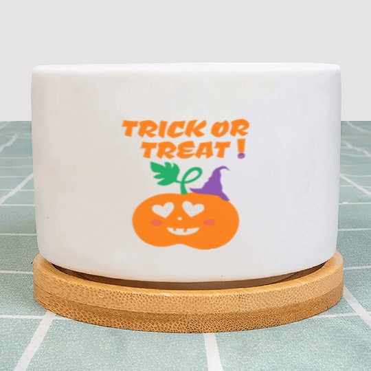 Halloween Scary Evil Pumpkin Funny Pumpkin Head Plant Pots