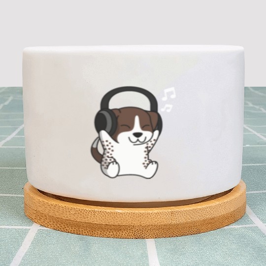 Music Lover German Shorthaired Pointer Plant Pots