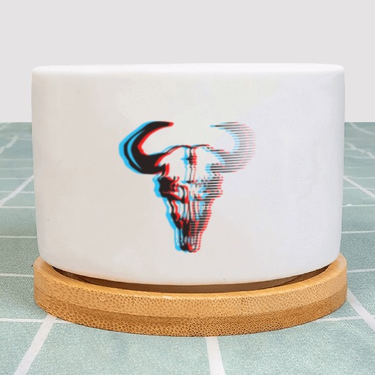 Buffalo skull Plant Pots