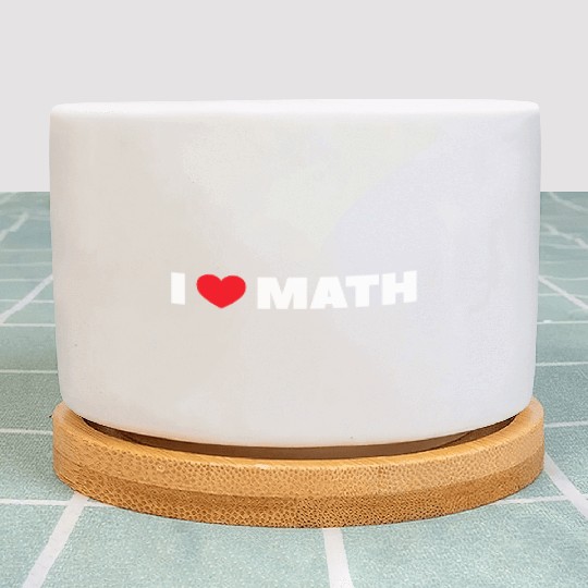 I Love Math Plant Pots