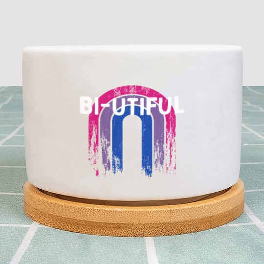 Bi-Utiful Bisexual Positivity Bi Pride Positive Plant Pots