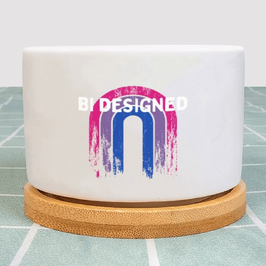 Bi Designed Bisexual Pride Month Bi Pride LGBT Plant Pots