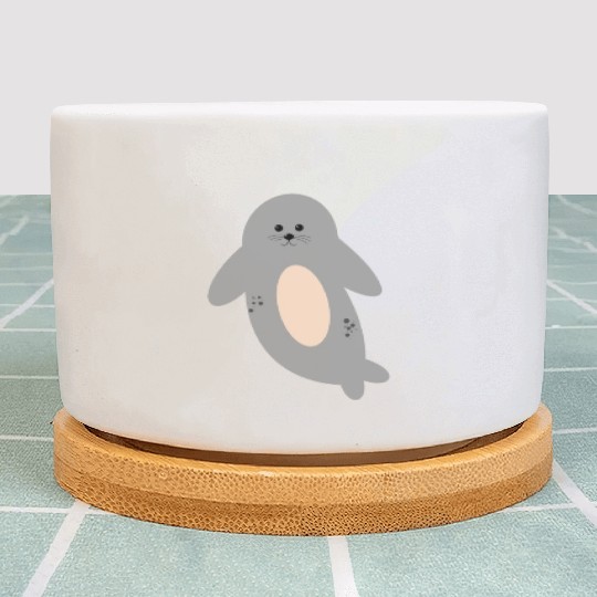 Cute seal Plant Pots
