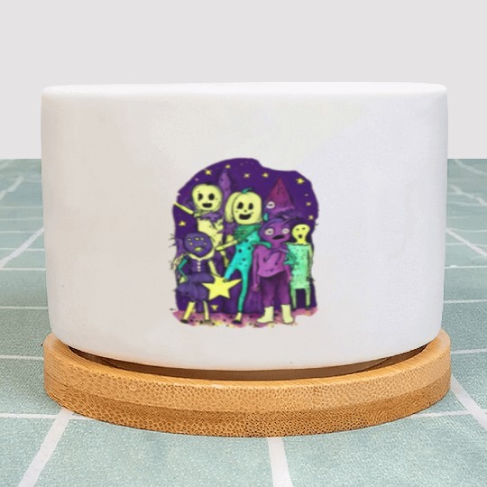 Halloween Funny Friends Plant Pots